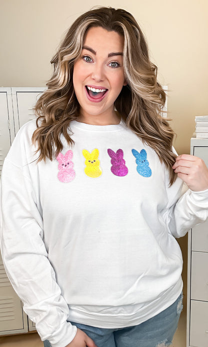 Sparkle Peeps Adult Sweatshirt