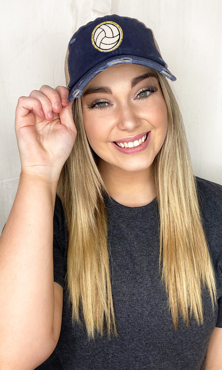 Volleyball Ideal Chenille Vintage Hat