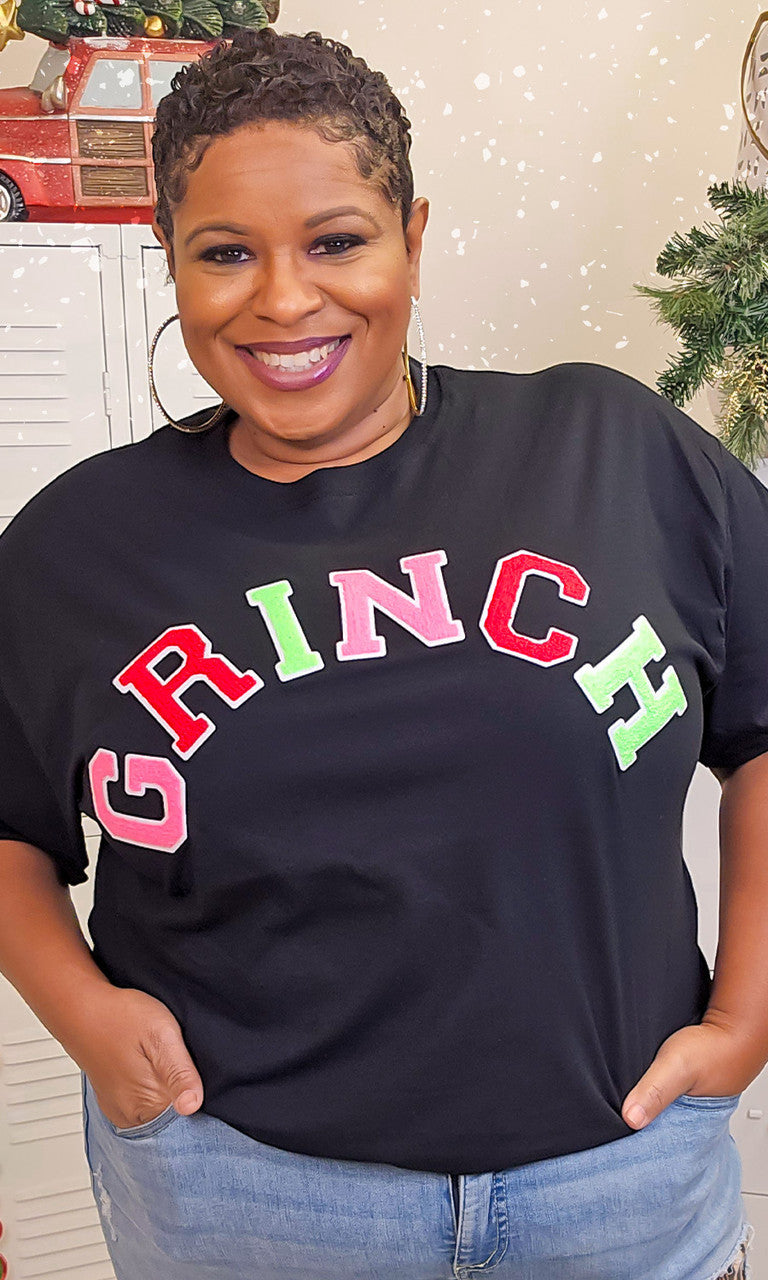 Soft Chenille Grinch Graphic T-Shirt