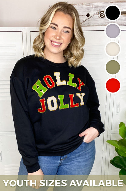 Holly Jolly Chenille Sweatshirt