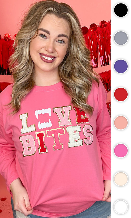 Ideal Chenille Love Bites Boyfriend Long Sleeve