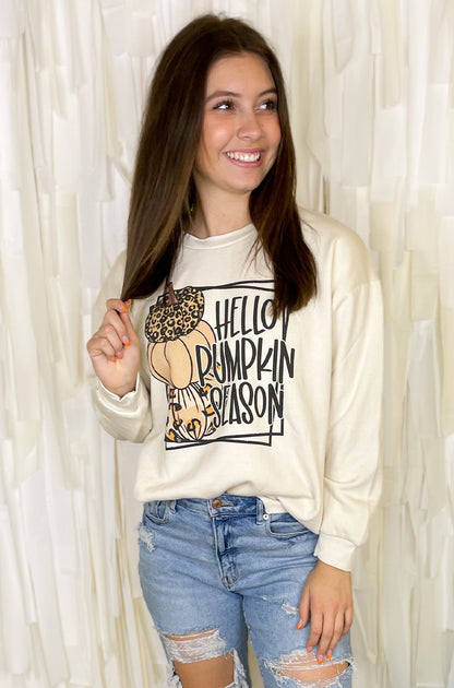 Hello Pumpkin Season Sweatshirt