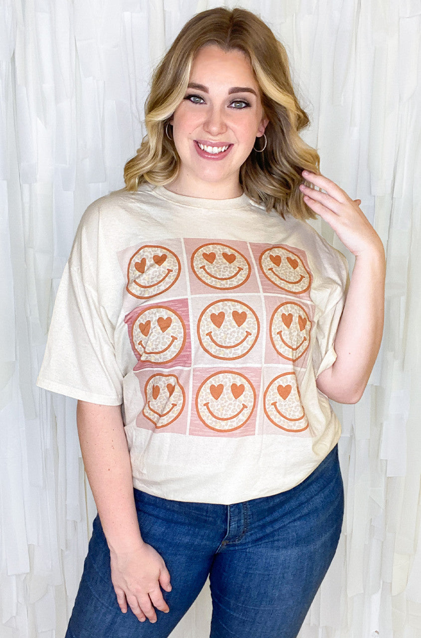 Checkerboard Smiley T-Shirt