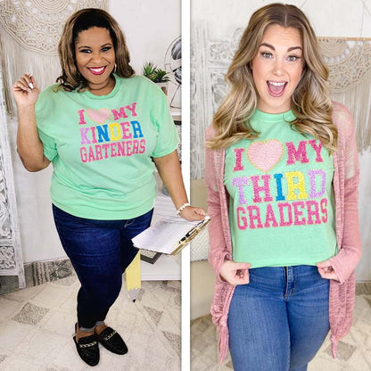 I Love My Grade Level Teacher T-Shirt