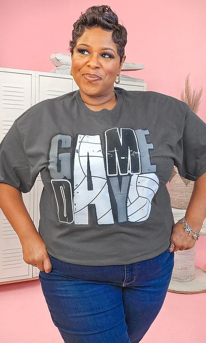 Game Day Stacked Volleyball Shirt