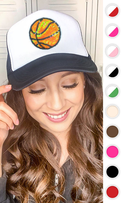 Sparkle Basketball Trucker Hat