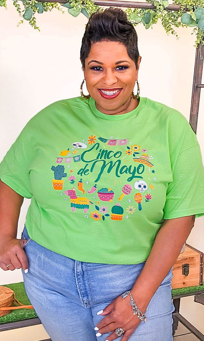 Celebrate Cinco De Mayo Adult Graphic Shirt