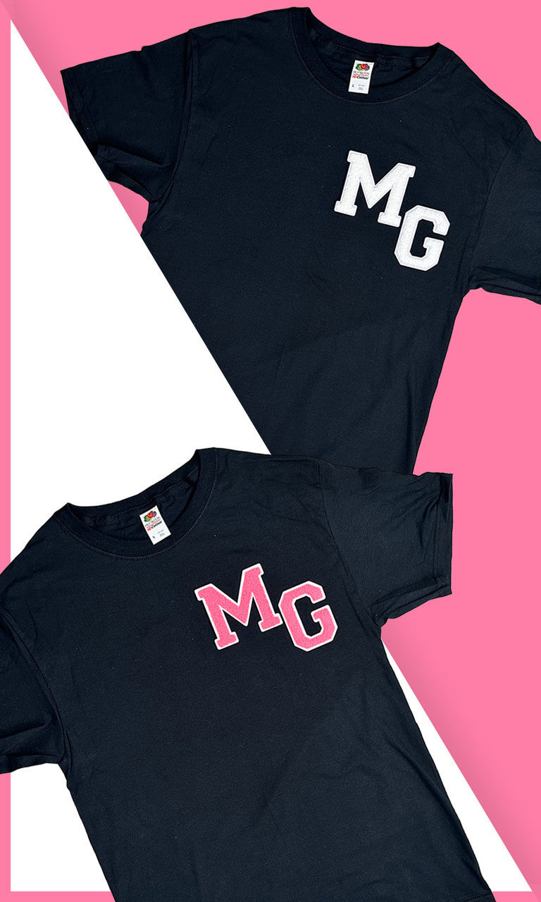 Soft Chenille Monogram T-Shirt