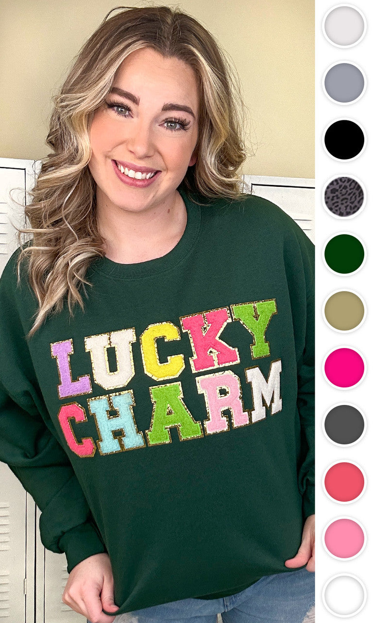 Ideal Chenille Lucky Charm Adult Sweatshirt
