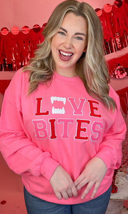 Soft Chenille Love Bites Sweatshirt