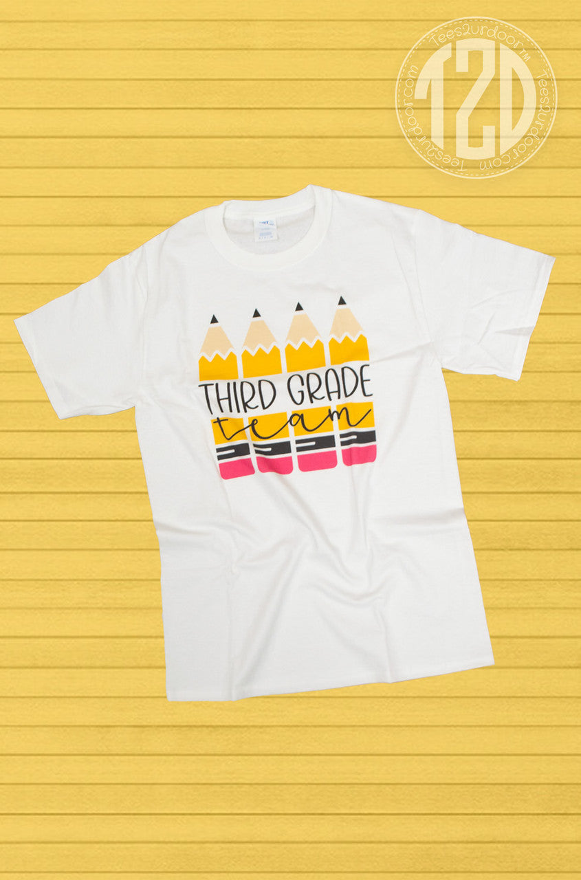 Team Pencil Grade Level Teacher T-Shirt