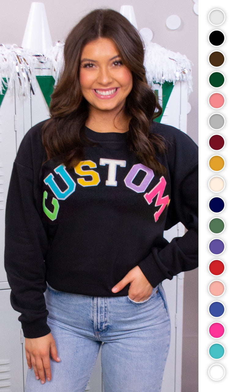 Soft Chenille Custom Sweatshirt