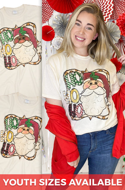 Ho Ho Ho Whimsical Santa T-Shirt