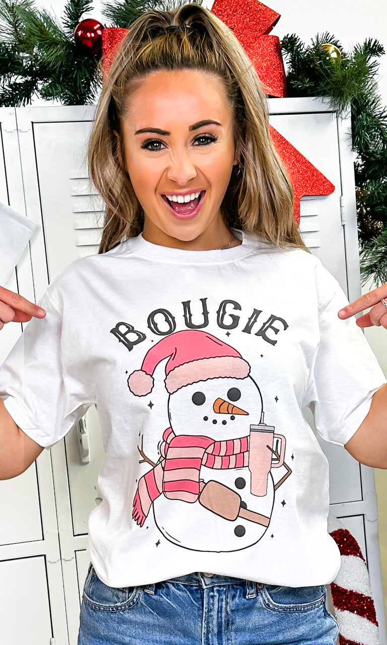 Bougie Slay Snow Girl Graphic T-Shirt