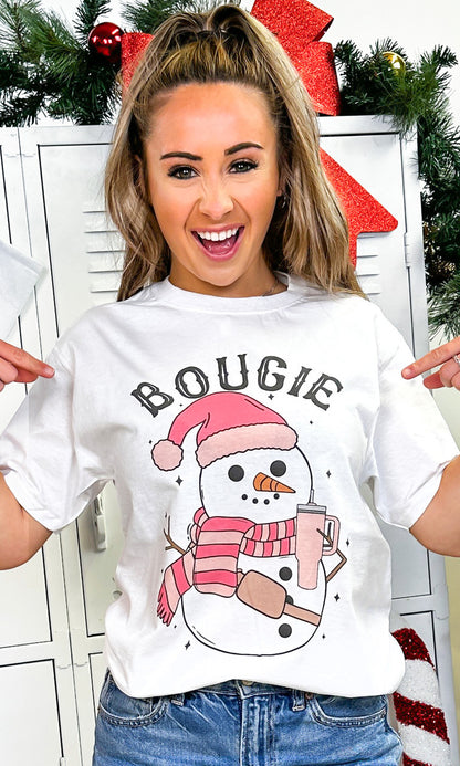 Bougie Slay Snow Girl Graphic T-Shirt