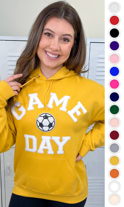 Game Day Sparkle Soccer Adult Hoodie