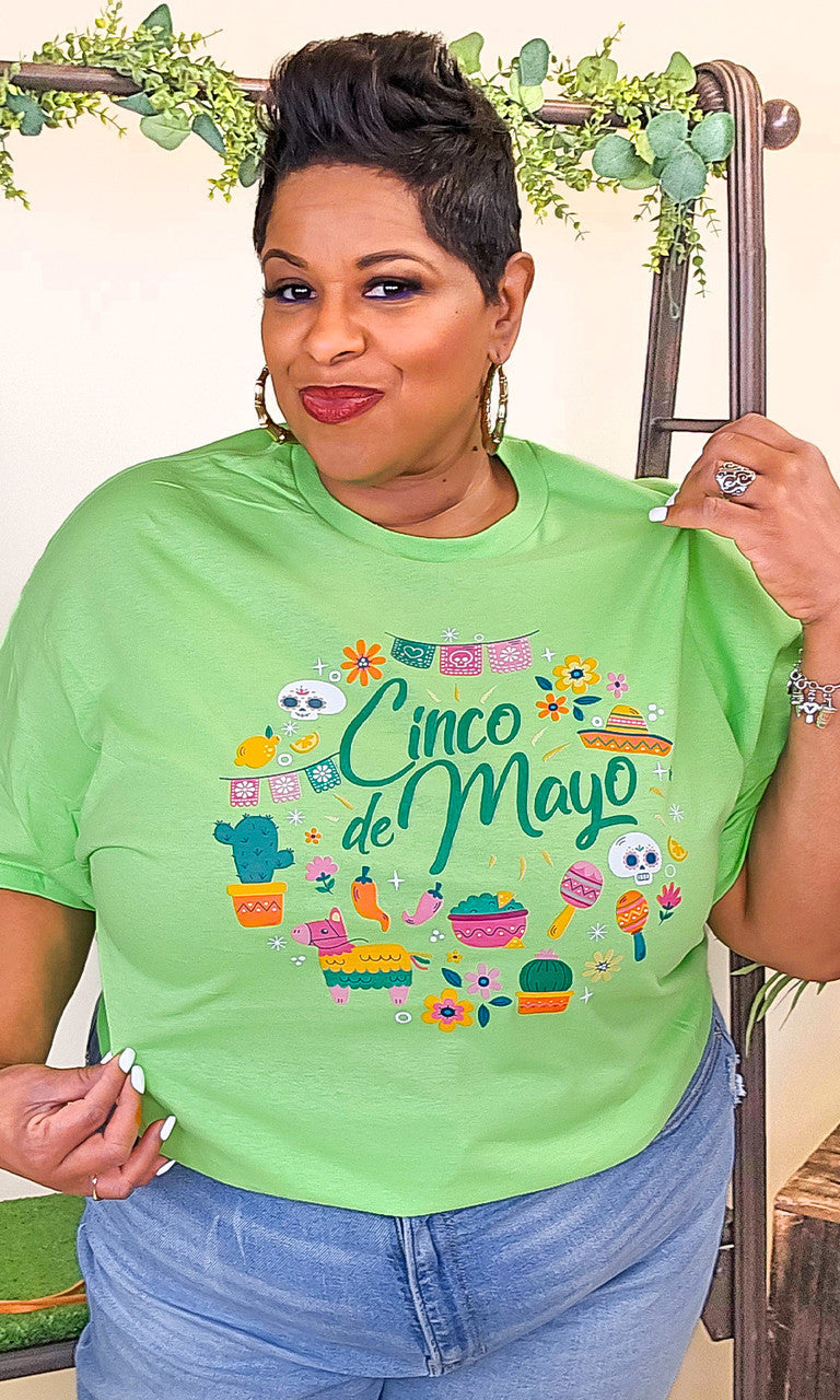 Celebrate Cinco De Mayo Adult Graphic Shirt