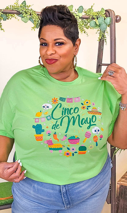 Celebrate Cinco De Mayo Adult Graphic Shirt