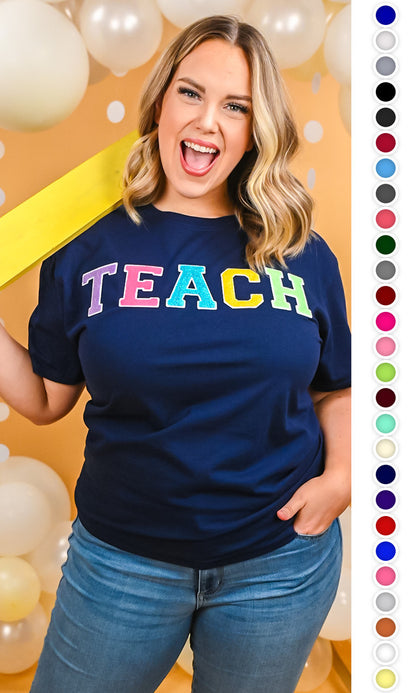 Soft Chenille Teach T-Shirt