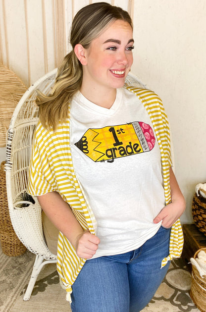 Colorful Pencil Grade Level V-Neck