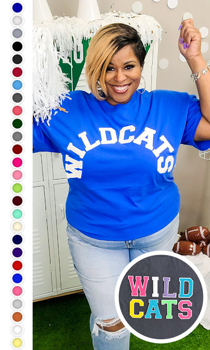 Soft Chenille Custom Mascot T-Shirt