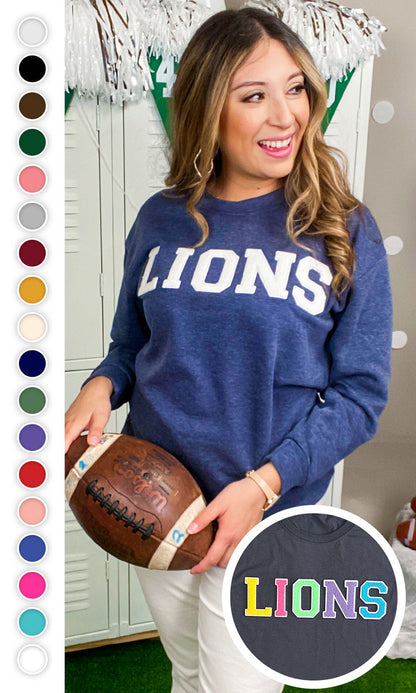 Soft Chenille Custom Mascot Sweatshirt