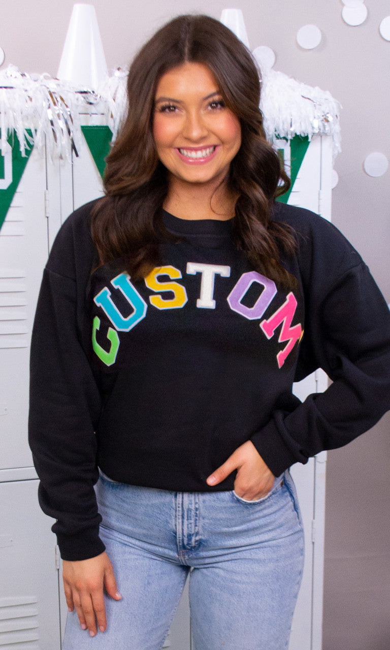 Soft Chenille Custom Sweatshirt