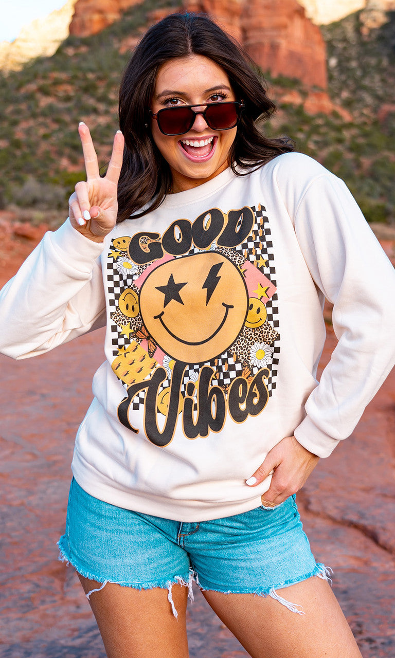 Good Vibes Graphic Sweatshirt