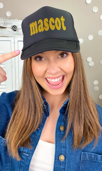 Glitter Custom Mascot Trucker Hat