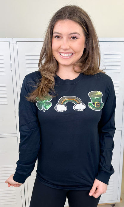 Sparkle St. Patrick’s Long Sleeve T-Shirt
