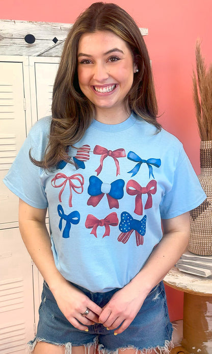 Patriotic Bows Graphic Shirt
