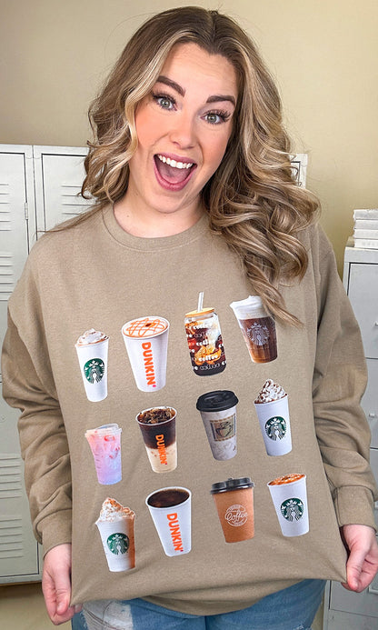 Give Me All the Coffee Graphic Sweatshirt