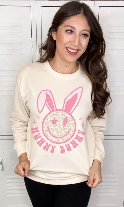 Hunny Bunny Easter Graphic Sweatshirt
