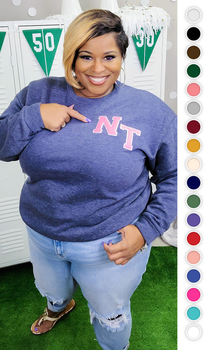 Soft Chenille Monogram Sweatshirt