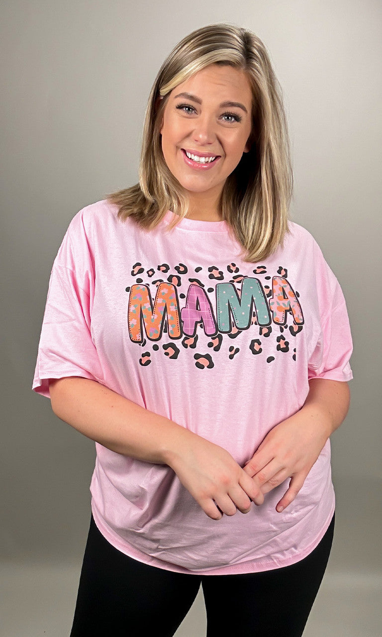 Pink Pattern Mama T-Shirt