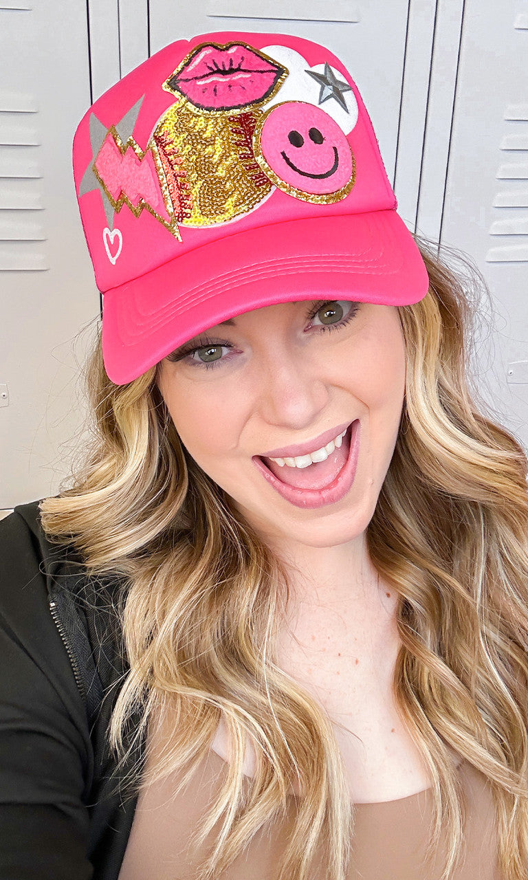 Softball Patch Trucker Hat