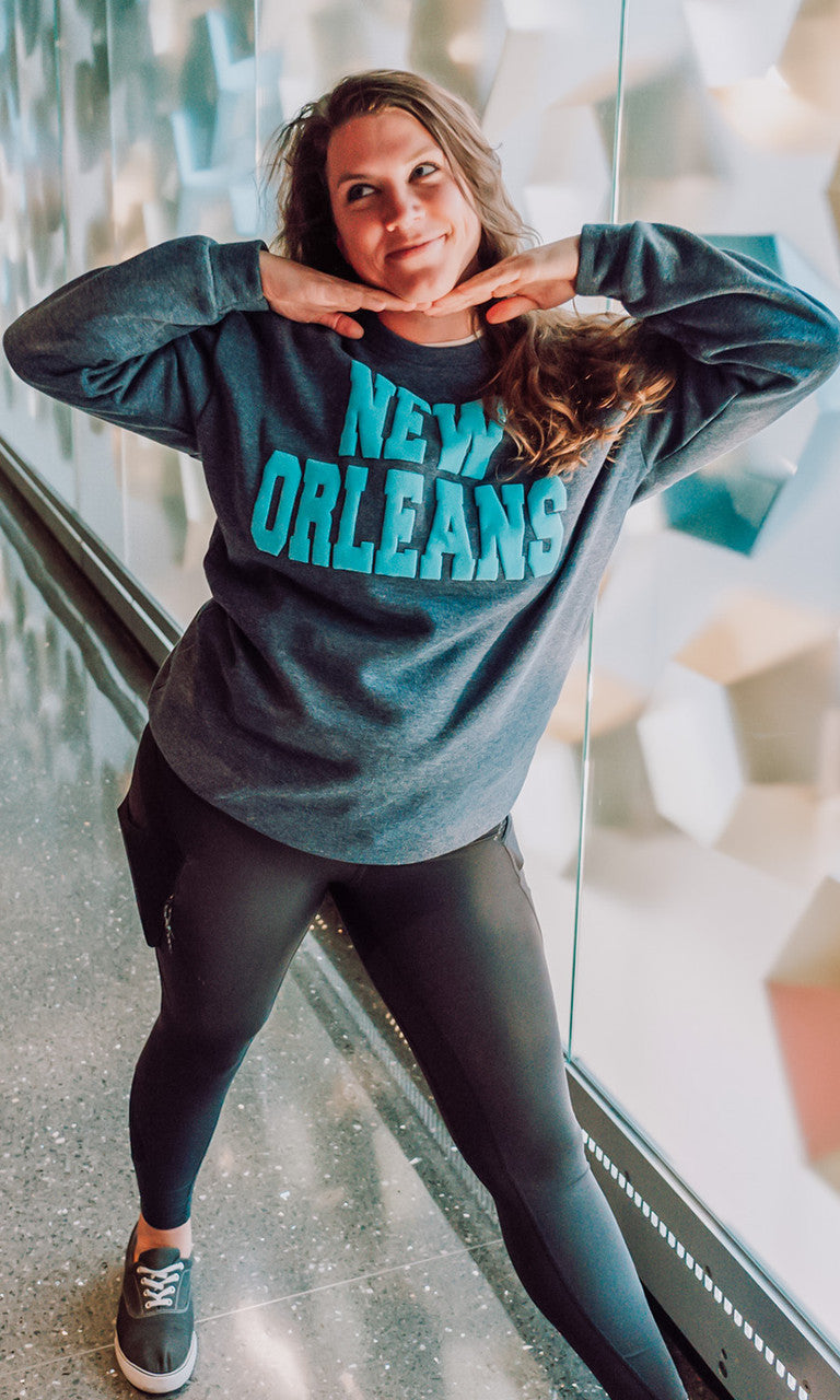 Custom Magic Puff Big Letter Sweatshirt