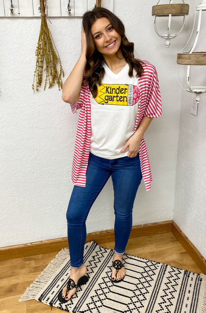 Colorful Pencil Grade Level V-Neck