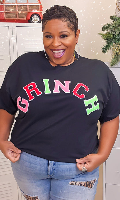 Soft Chenille Grinch Graphic T-Shirt