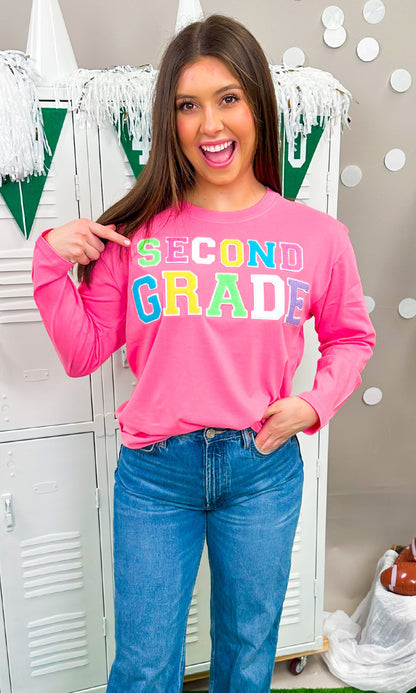 Soft Chenille Grade Level Boyfriend Long Sleeve