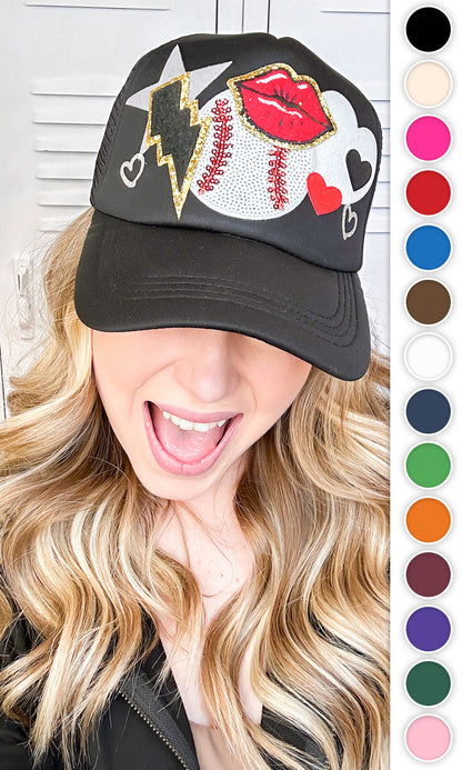 Baseball Patch Trucker Hat