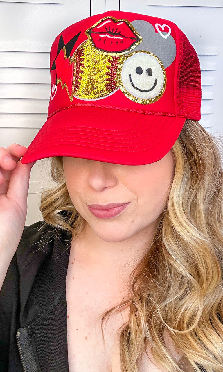 Softball Patch Trucker Hat