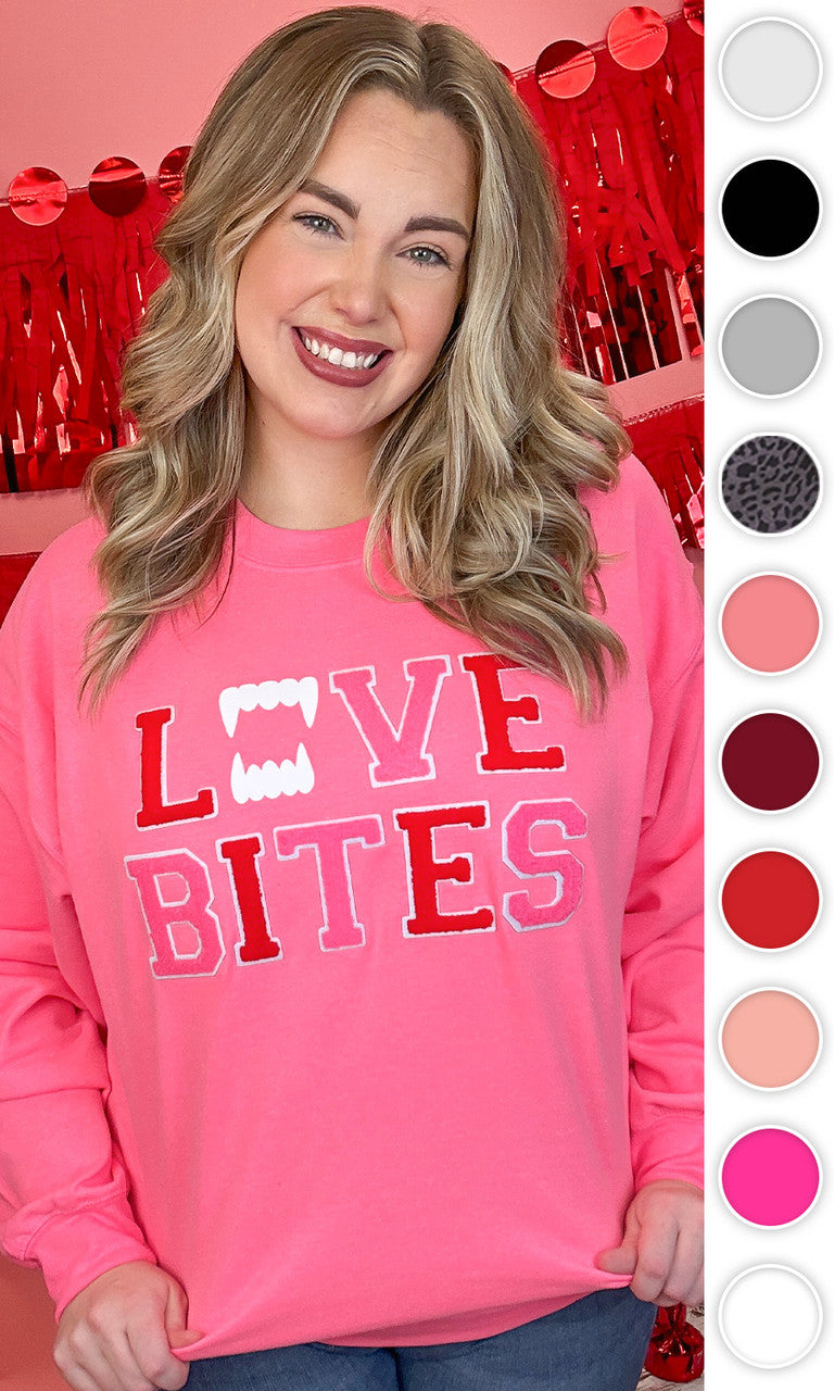 Soft Chenille Love Bites Sweatshirt