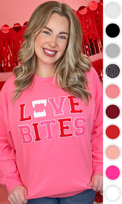 Soft Chenille Love Bites Sweatshirt