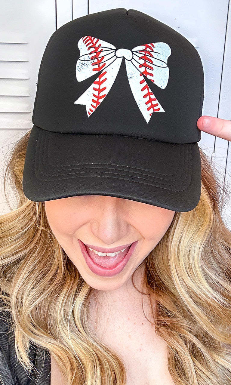 Baseball Bow Trucker Hat