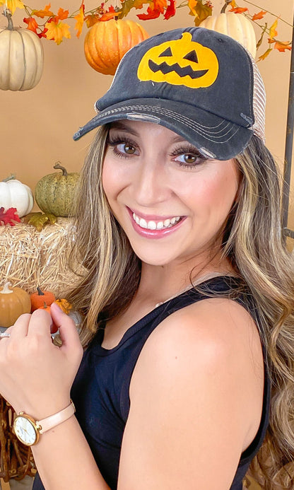 Pumpkin Vintage Patch Hat