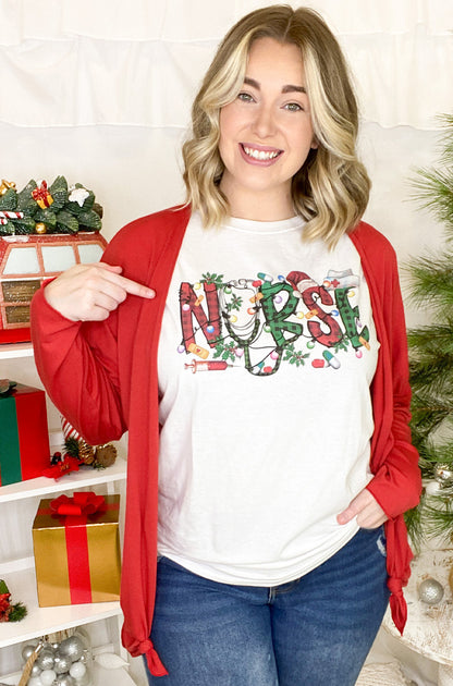 Festive Christmas Nurse T-Shirt