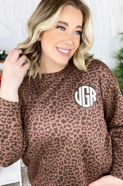 Custom Leopard Sweatshirt