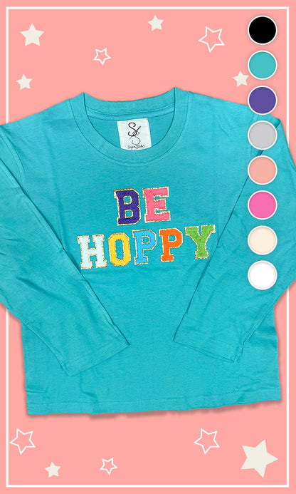 Ideal Chenille Be Hoppy Easter Youth Long Sleeve Shirt