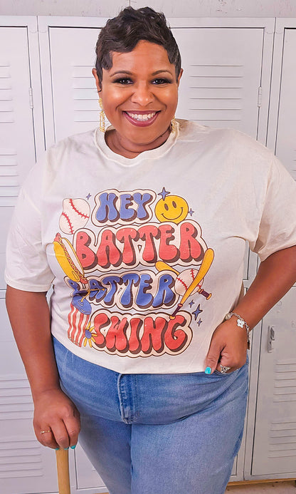 Hey Batter Batter Graphic T-Shirt